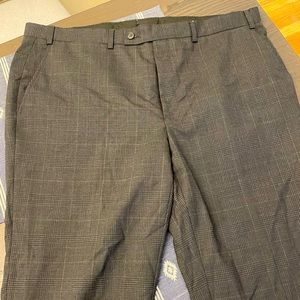 Michael Kors Black Patterned Dress Pants (Size 38W x 32L) 100% Wool